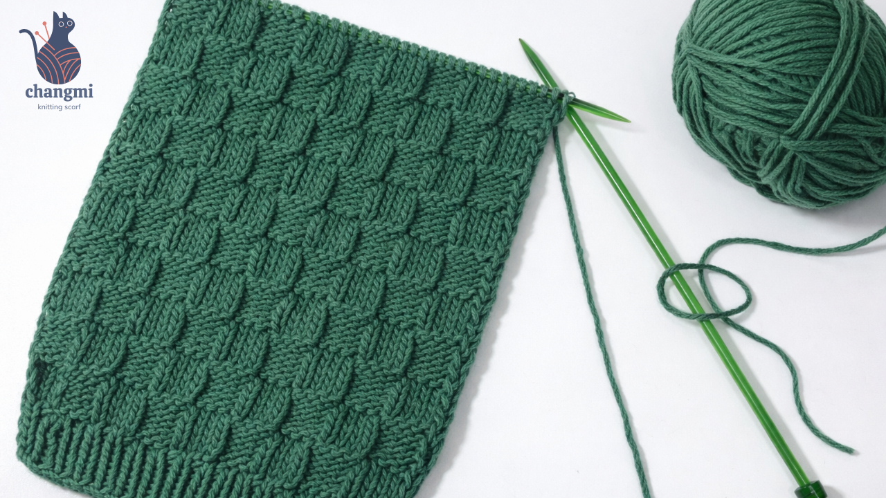 How to Knit a Scarf for Beginners Step By Step | Pattern 2 | Changmi Knitting Scarf
