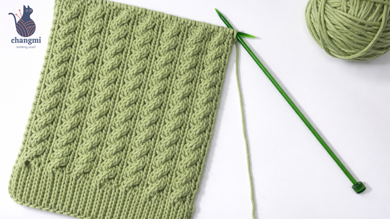 How to Knit a Scarf for Beginners Step By Step | Pattern 5 | Changmi Knitting Scarf