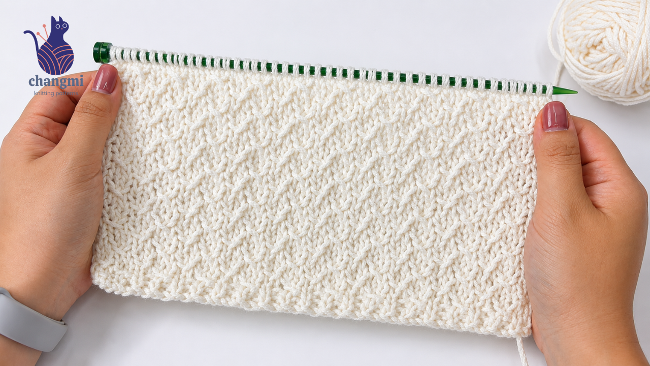 SUPER EASY & UNIQUE Knitting Pattern for Beginners! 🔥 Hot Knitting Stitch for Blanket.